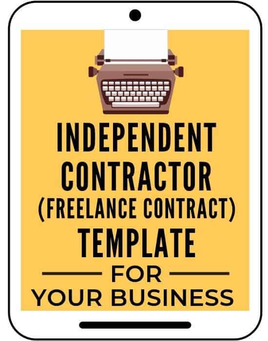 freelance writer contract